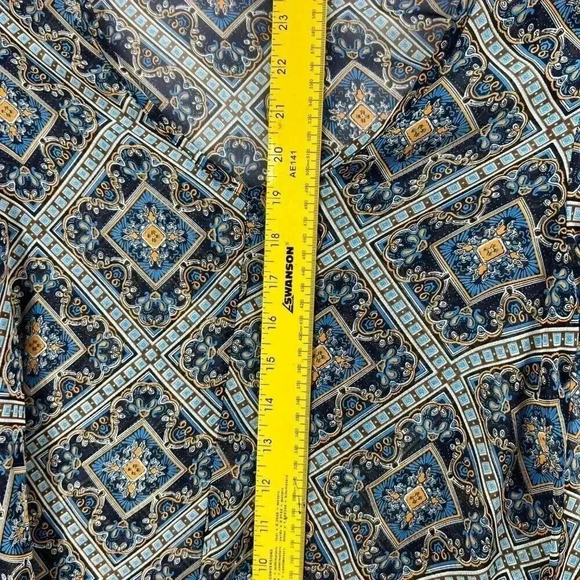 VTG Altar'd State Top S Paisley Print Sheer Bell Sleeve Cottagecore Medieval - Picture 11 of 12